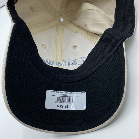 NWT Callaway Heritage Cream and Teal Blue Adjustable Golf Hat Cap - Picture 6 of 9